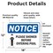 Signmission Please Shower Before Entering Pool, 18 in W x Rectangle, Vinyl Decal OS-2PACK-NS-D-1218-L-16358 - alternate 3
